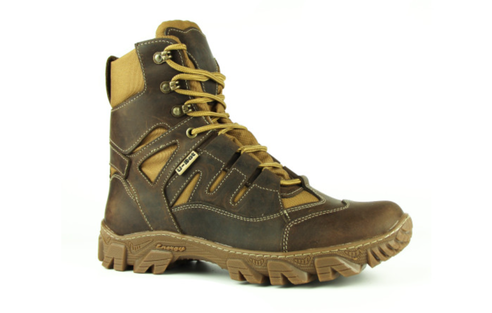 Тактичні демісезонні черевики чоловічі, коричневі, шкіра нубук, водостійкі, нековзка підошва, зносостійкі Львів - фото 4