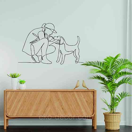 Декоративное настенное Панно «Друг» Декор на стену 110*68 см, Черный Киев