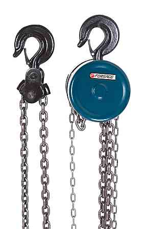 Лебідка механічна підвісна 0,5т з фіксацією ланцюга натягування (довжина ланцюга - 2,5) в кейсі Forsage F-TRC9005S Одеса