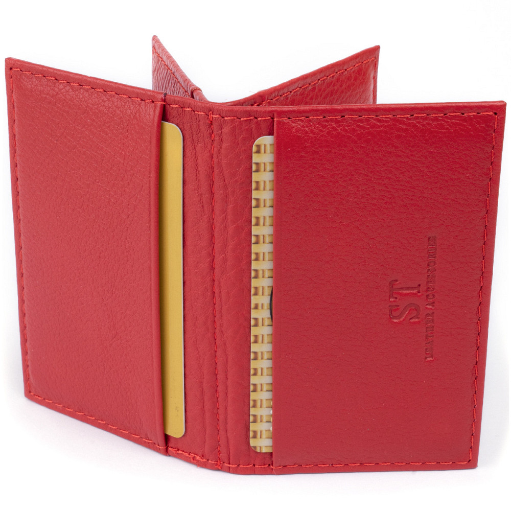 Візитниця-книжка ST Leather 19214 Червона Київ - фото 19