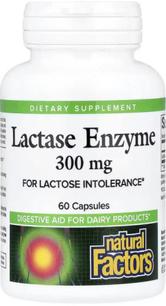 Лактаза Natural Factors Lactase Enzyme 60 капс Киев