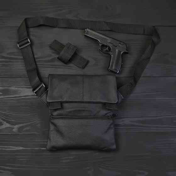 Набор 2В1. Кожаная сумка с кобурой + фонарик профессиональный POLICE BL-X71-P50 CP-36 Львов