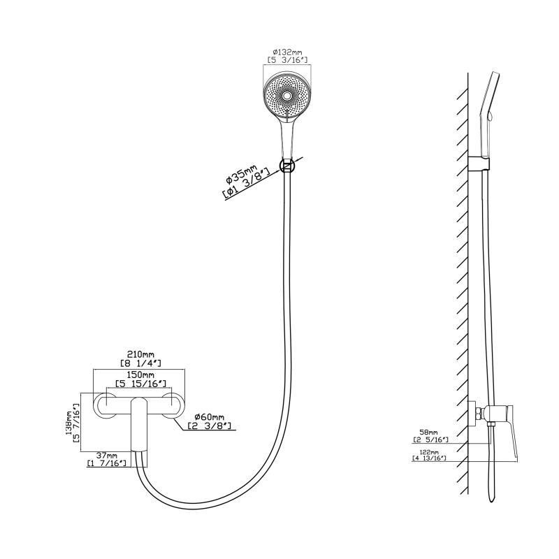 Смеситель для душа Qtap Slavonice с душевым гарнитуром QTSLV4042103C Chrome Харьков - изображение 2