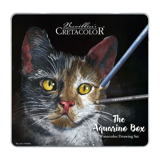 Набор водорастворимых карандашей THE AQUARINO BOX, 24шт, мет.кор, Cretacolor Киев