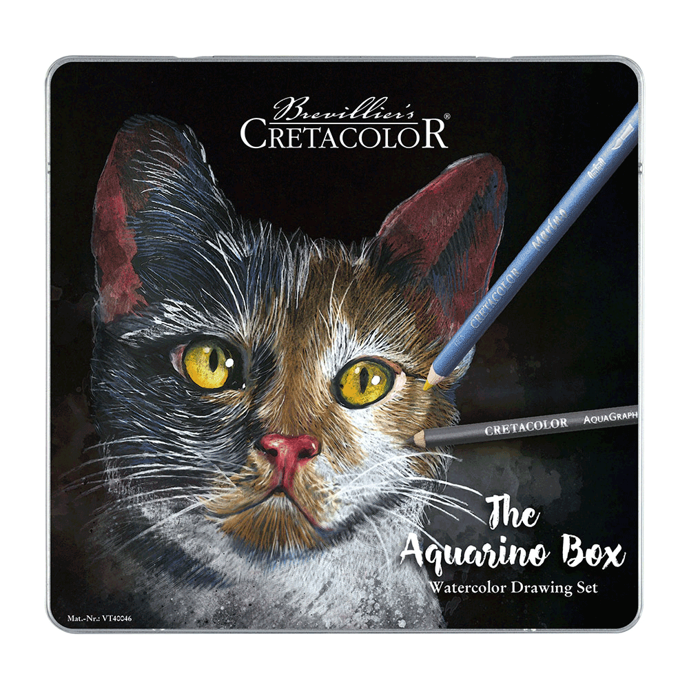 Набор водорастворимых карандашей THE AQUARINO BOX, 24шт, мет.кор, Cretacolor Киев - изображение 1