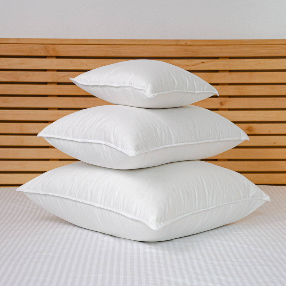 Подушка пухова преміум якості YouStar 50% пух 50% перо Сатин - пружна 50x50 см (Білий) Суми - фото 4