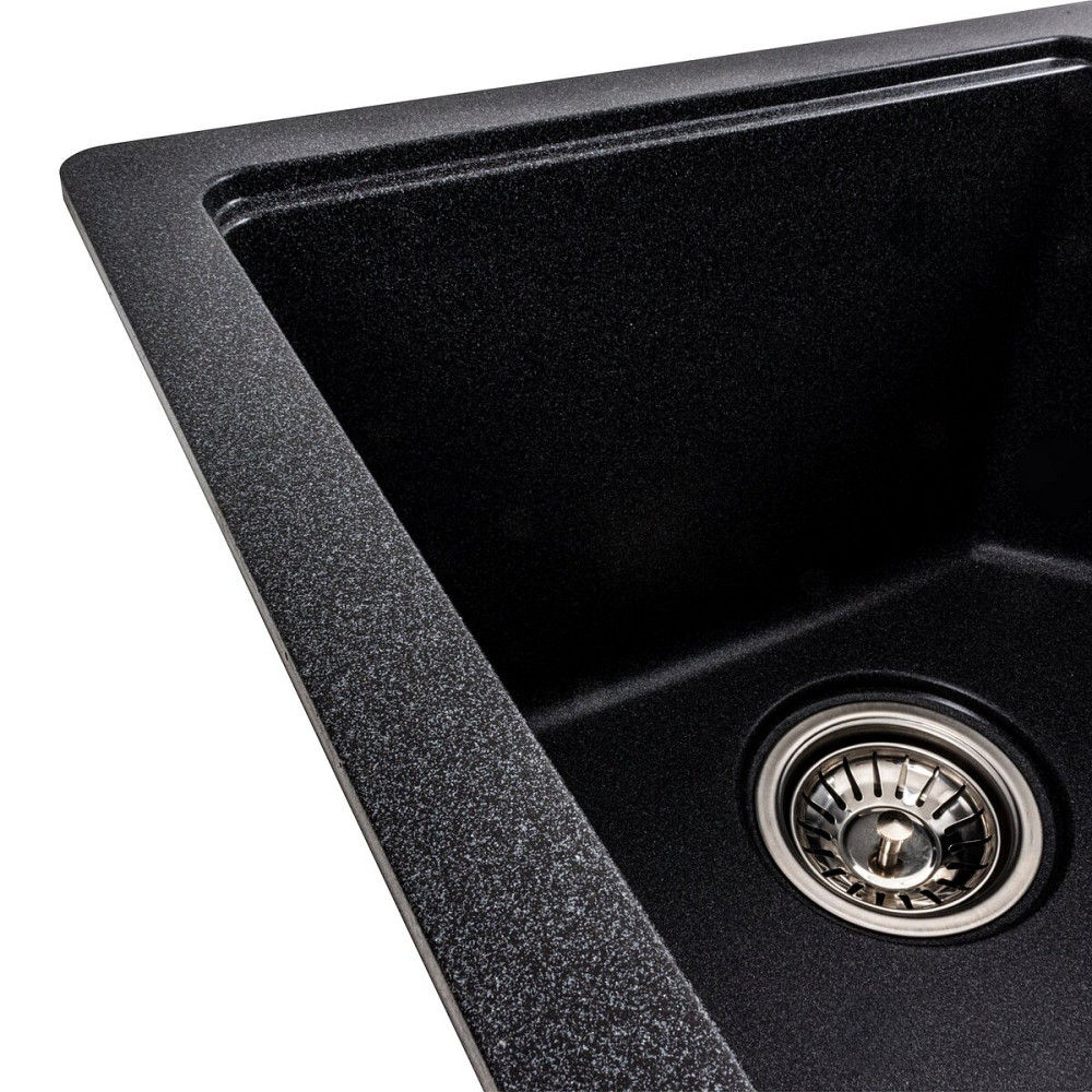 Гранітна мийка для кухні VALESO HARMONY 7850 матова Карбон Коломыя - изображение 2