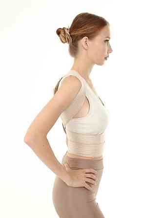 Корректор осанки для грудного отдела позвоночника, Бандаж для спины с ребрами жесткости, Размер XXL Каменец-Подольский