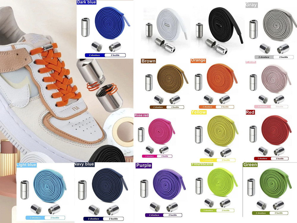 Шнурки еластичні без зав'язок з металевими застібками Сміла - фото 1