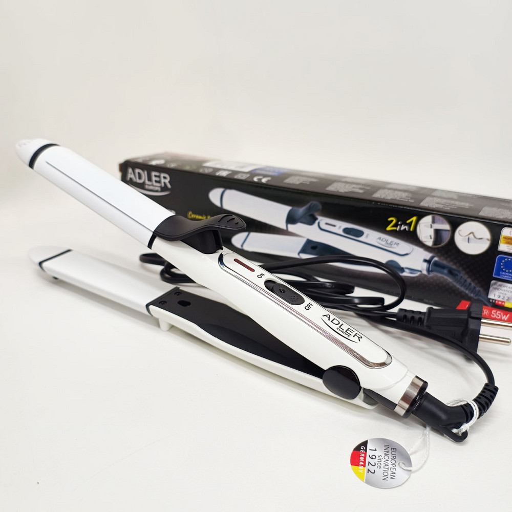 Современные щипцы для завивки волос Adler AD 2104 50Вт, Крутые плойки для волос Плойка обьема FH-61 Львов - изображение 5