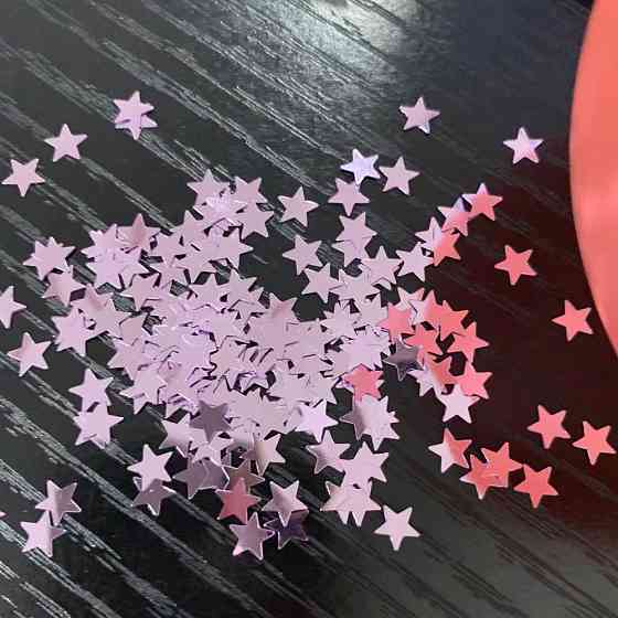 Конфетті Зірочки жорсткий 15 г 1 см рожевий Київ