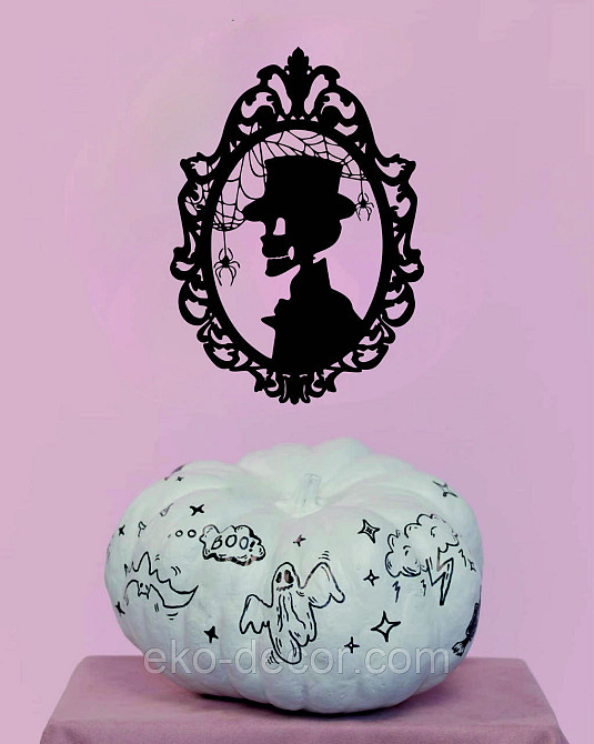 Декоративне настінне Панно «Скелет», Декор на стіну 90*63 см, Чорний Київ - фото 4