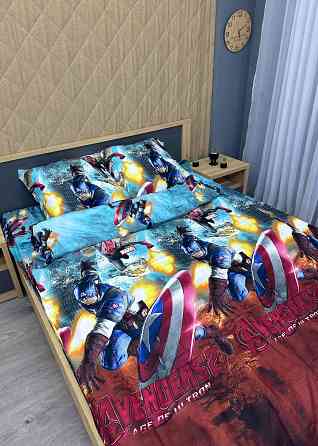 Комплект детского постельного белья Фланель, Koloco Полуторный 150х210 с разноцветным принтом (88-061) Киев