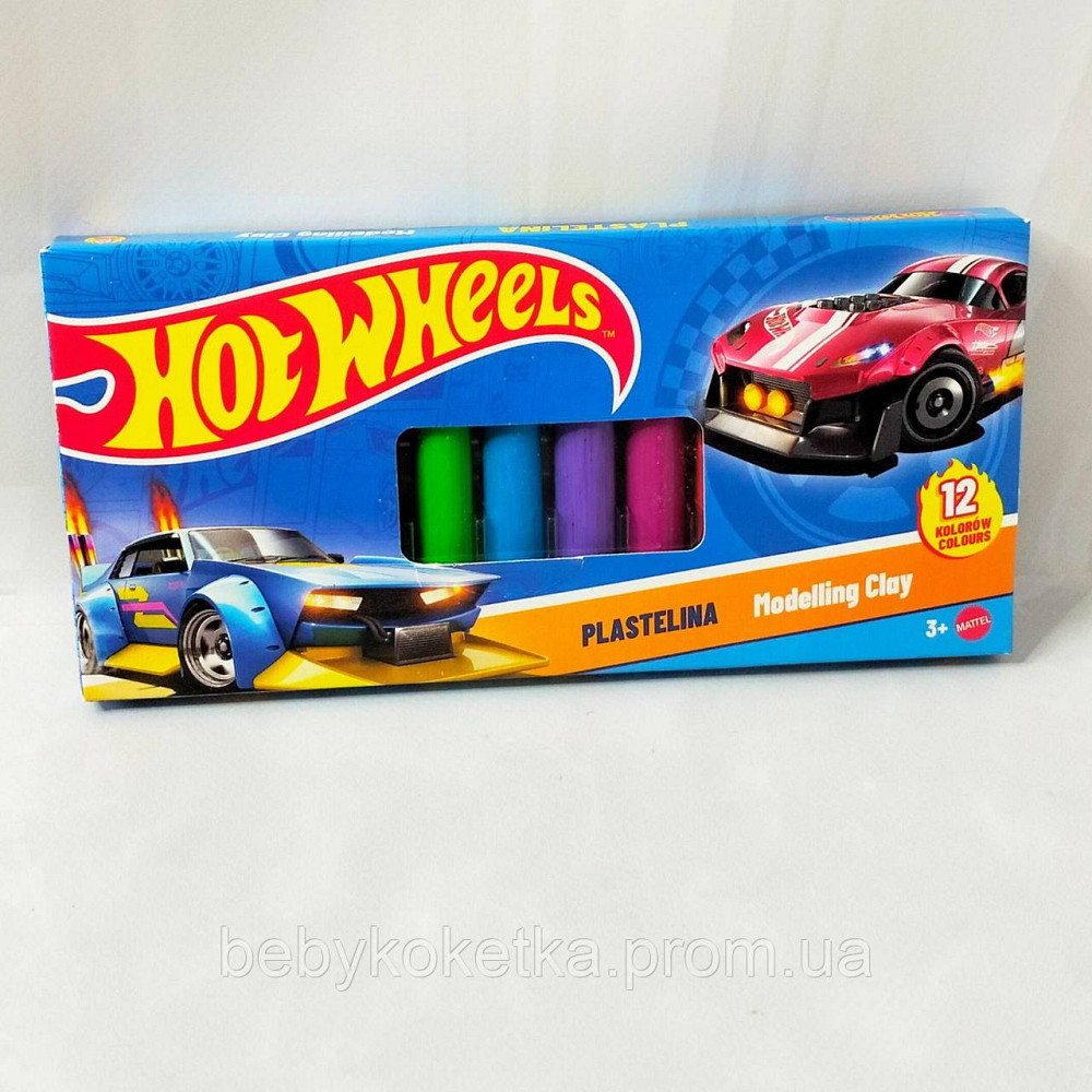 Пластилін Hotwheels 12шт. Львів - фото 1