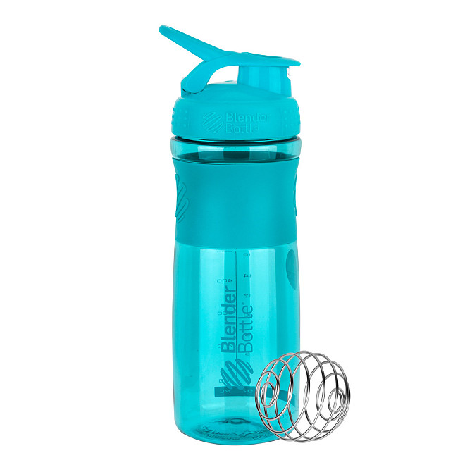 Шейкер спортивний (пляшка) BlenderBottle SportMixer Flip 28oz/820ml Teal Каменское - изображение 9