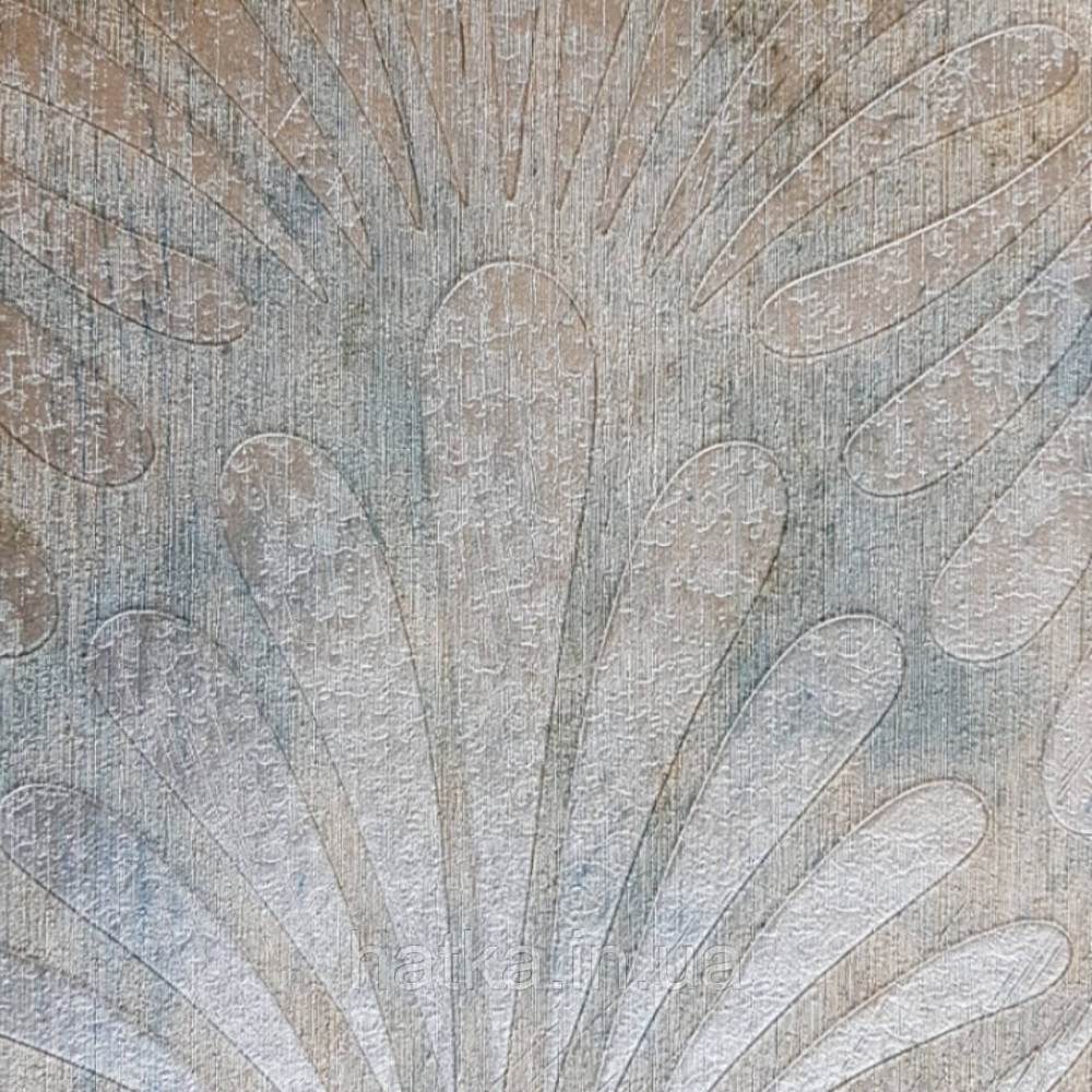 Шпалери Marburg Tango 58802 східний малюнок 3д плями віяло сріблом на коричнево чорному тлі 10.05х0.70 Київ - фото 3