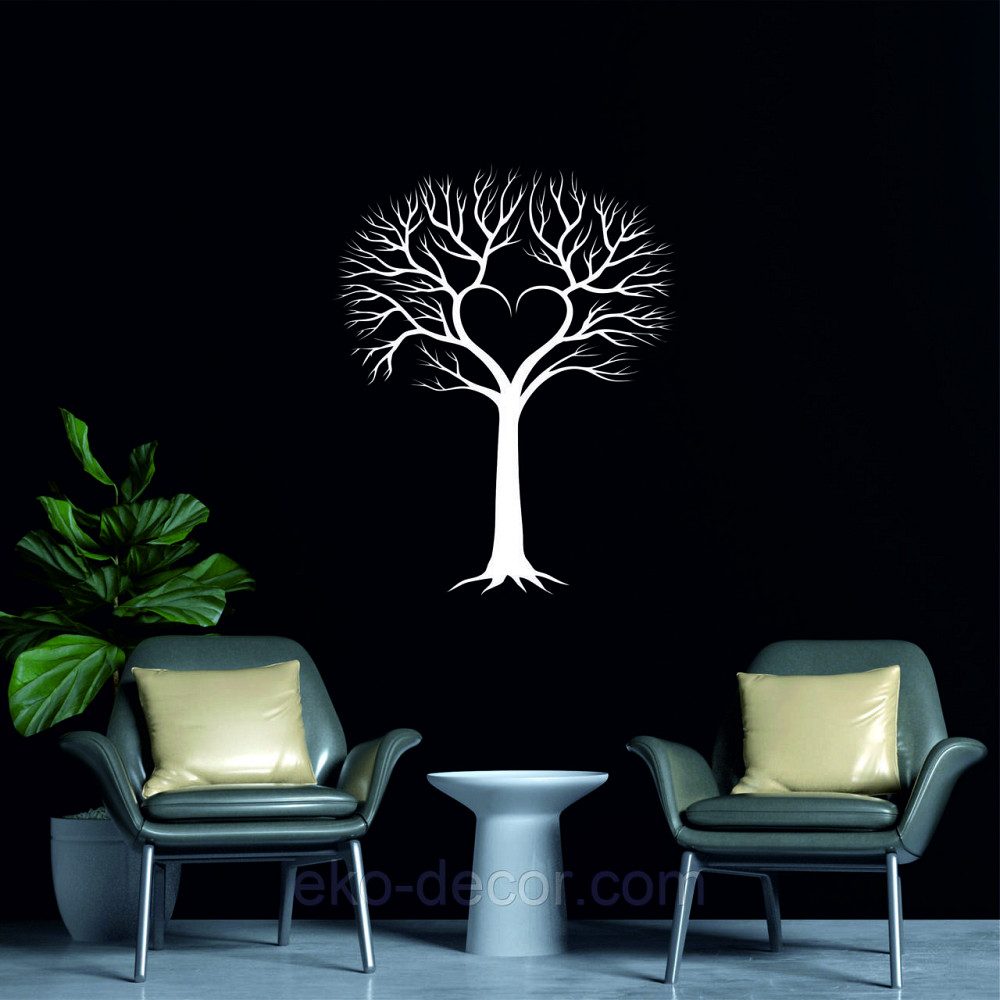 Декоративное настенное Панно «Дерево», Декор на стену 70*50 см, Белый Киев - изображение 3