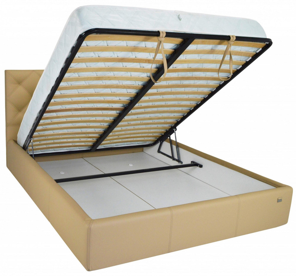 Кровать Bristol VIP 120 х 190 см Fly 2238 С дополнительной металлической цельносварной рамой Бежевый Днепр - изображение 11