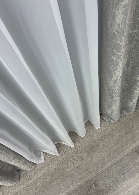 Шторна тканина жакард колекція "Viva Marmo" колір світло-сірий 1796ш Київ - фото 6