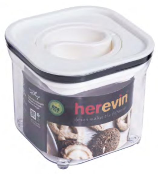 Контейнер HEREVIN Canister-Vacuum Lid-White 0.7 л (161213-004) (7053586) Київ - фото 1