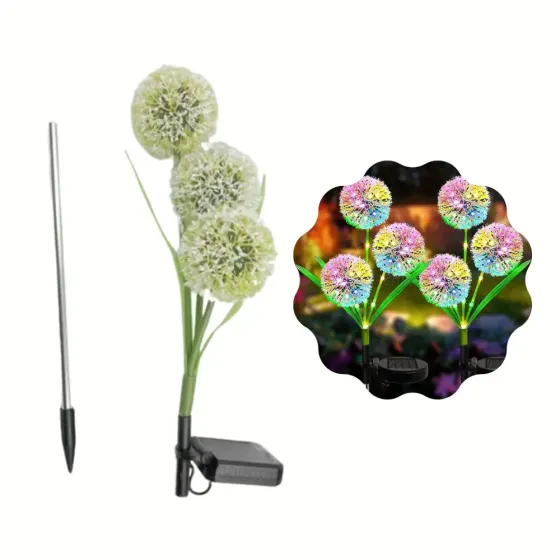 Уличный фонарь на солнечной батарее, водонепроницаемый одуванчик Коломия