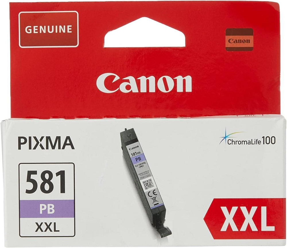 Картридж Canon CLI-581PB XXL Фото-синий 11.7 мл High Yield 1000 страниц для PIXMA TR7550/TS6150/TS8150 Киев - изображение 1
