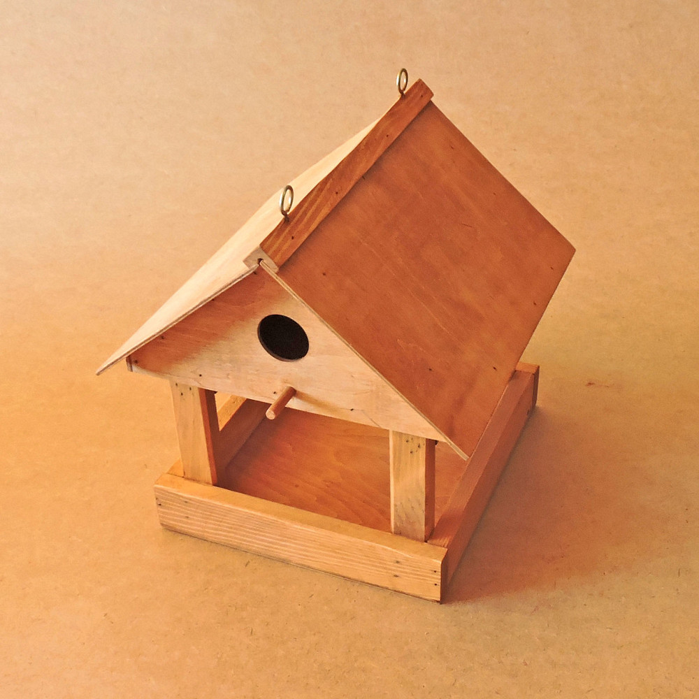 Годівниця з шпаківнею "Горихвостка" каррі Миколаїв - фото 2