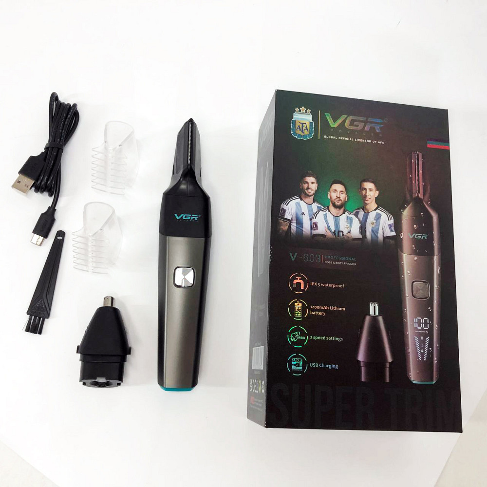 Тример для носа і вух хорошої якості VGR 2 до 1 V-603, Тример для гоління вух бритва носа FN-41 Львів - фото 16