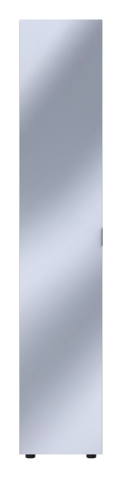 Шафа-пенал з дзеркалом Doros Гелар 39х49,5х203,4 см Кашемір (DRS-011257) Львів - фото 2