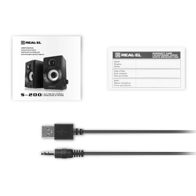 Акустическая система REAL-EL S-200 USB Black Винница - изображение 2