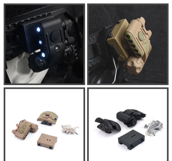 Тактический фонарь Airsoft Wadsn Gen 3 на шлем (Черный) Киев