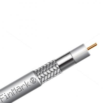 Кабель телевізійний FinMark RG-690, CU, double shielding, 100м (F690BVcu-WB_100_white) Вінниця - фото 1