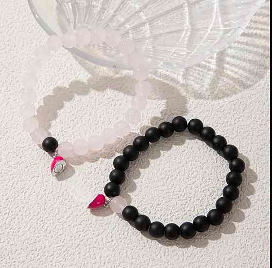 Парні браслети для закоханих із серцем, що світиться Київ