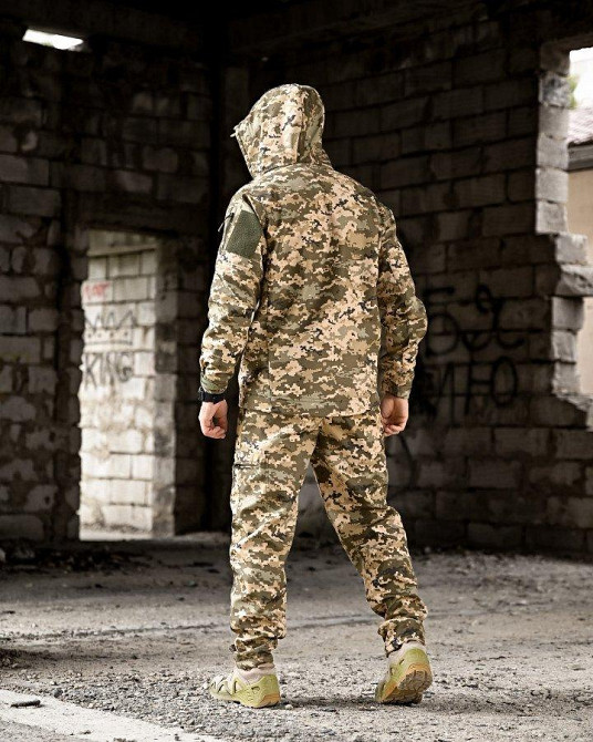 Демисезонный тактический костюм на флисе OMEGA  пиксель НП4882 Одесса - изображение 4