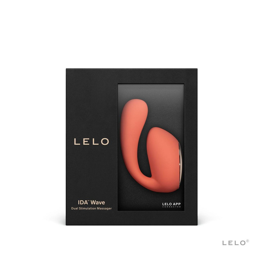 Смарт-вібратор LELO Ida Wave Coral Red, вагінально-кліторальний, технологія WaveMotion, 2 мотори Sex Aura Київ - фото 7