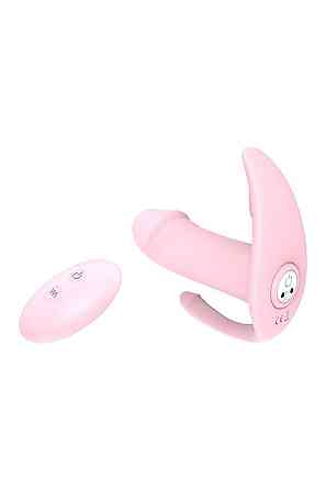 Трехточечный вибростимулятор Dream Тoys Еssentials с пультом управления, розовый Sex Aura Киев