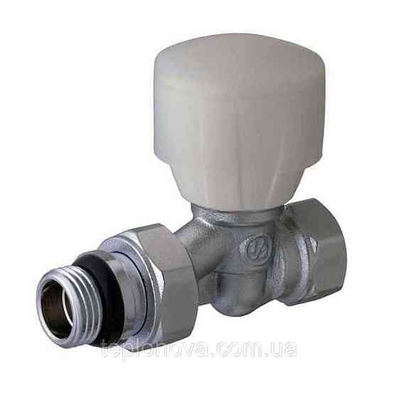 Кран радіаторний прямий SOLOMON 1/2" з гумовим ущільнювачем 161404 верх Чернівці