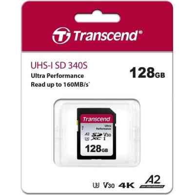 Карта памяти Transcend 128GB SD class 10 UHS-I U3 4K (TS128GSDC340S) Винница