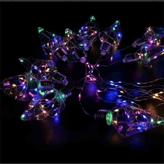 Новогодняя гирлянда штора Ромб (10 шт. по 8 см) на медном проводе 3х1.5м 150 Led (Мультиколор) Винница