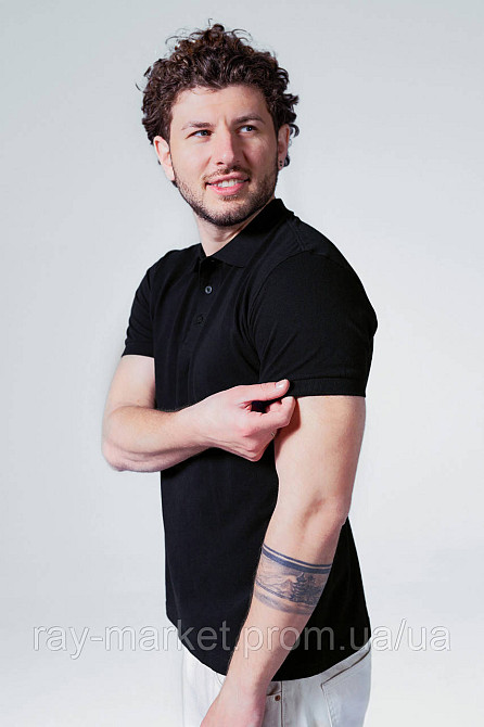 Поло классическое Stedman Lux Polo мужское черное (ST9060-BLO) 3XL Киев - изображение 2