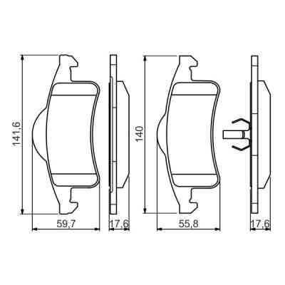 Тормозные колодки Bosch 0 986 424 665 Винница