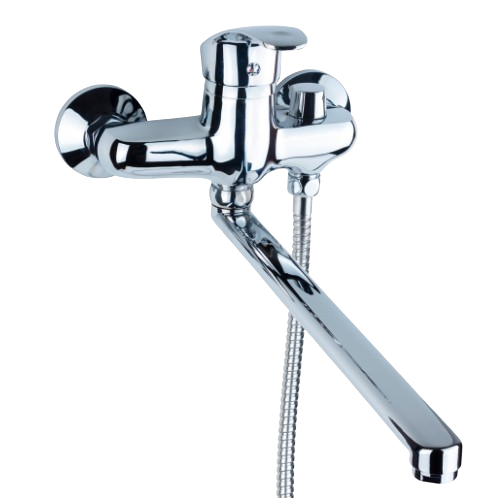 Змішувач NL d40мм для ванної гусак прямий 350мм дивертор вбудований картрідж Aquatica Житомир - фото 2