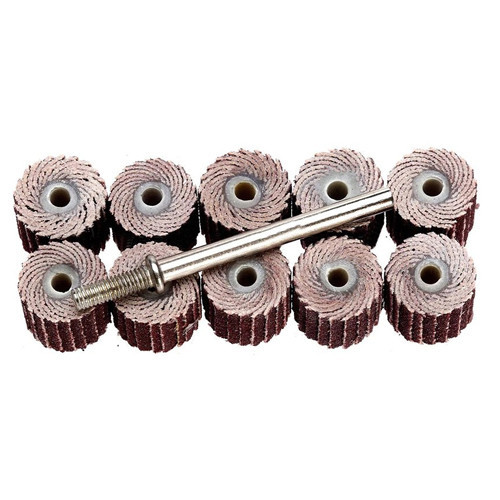 Лепесткові круги 10шт 80 грит для гравера 10x10мм Київ - фото 1