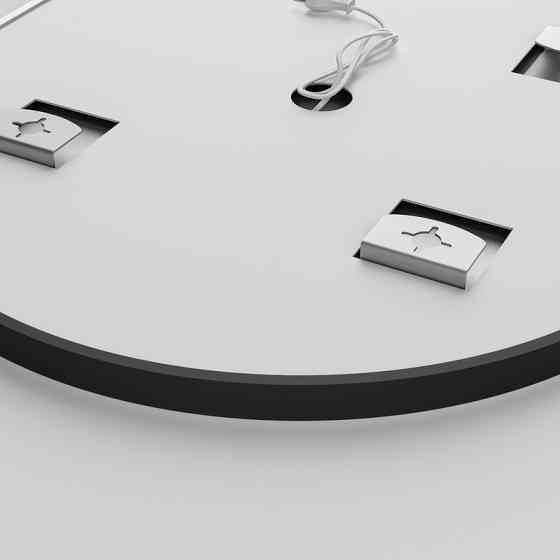 Дзеркало Mixxus Premium ELLIPSE MV05-80x70-Reverse BLACK з Led Touch, Anti-fog, димером (3-6,5kK) (MP6646) Київ