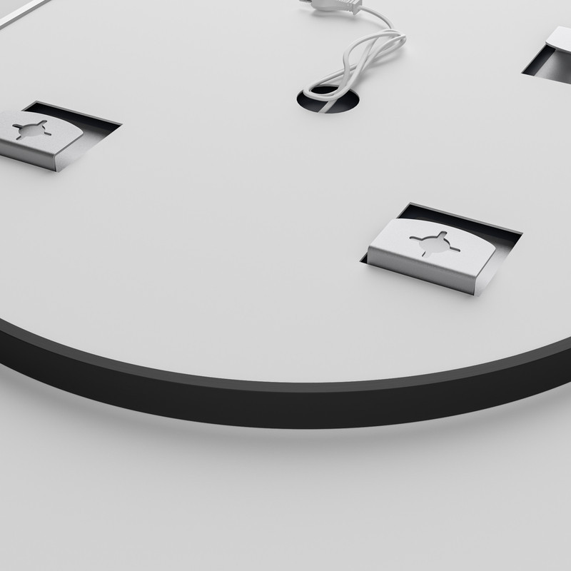 Дзеркало Mixxus Premium ELLIPSE MV05-80x70-Reverse BLACK з Led Touch, Anti-fog, димером (3-6,5kK) (MP6646) Київ - фото 5