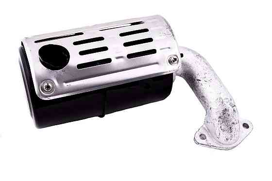 Глушник мотоблок 190N (12Hp) (круглий, кріплення на 2 болти, без коліна) Мукачево