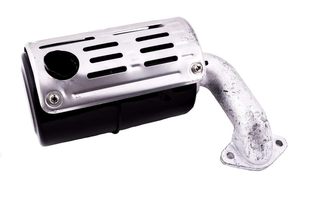 Глушитель мотоблок 190N (12Hp) (круглый, крепления на 2 болта, без колена) Мукачево - изображение 1