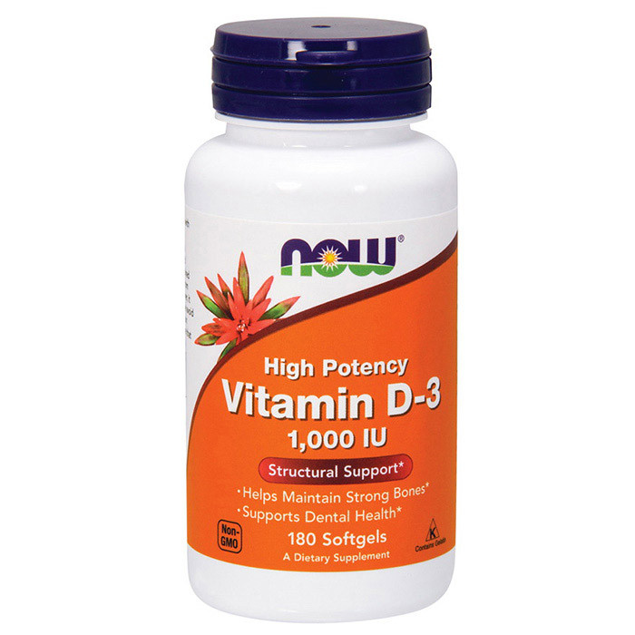 Vitamin D-3 25 mcg (1000 IU) (180 softgels) Луцьк - фото 1
