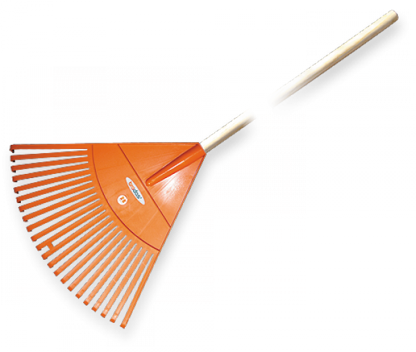 Граблі віялові 22 зубці з дерев'яним держаком, KT-CX22H Київ - фото 1