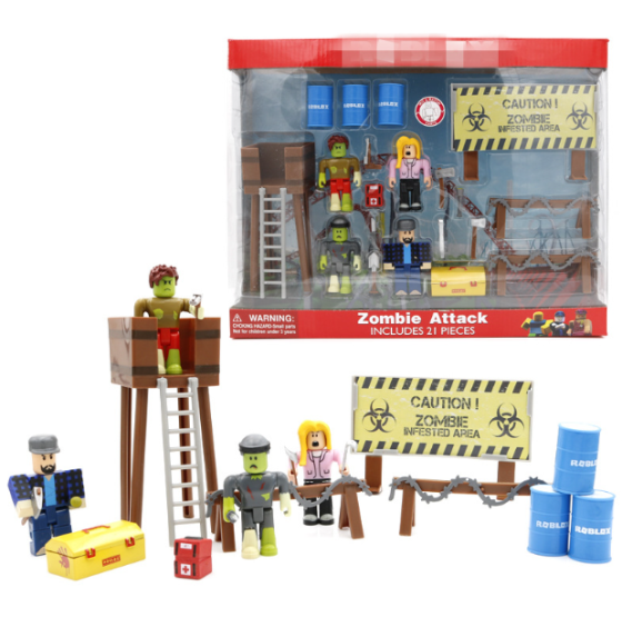 Великі ігрові фігурки Roblox в коробці атака зомбі, іграшкові чоловічки Роблокс набір ( 24443 ) Харьков